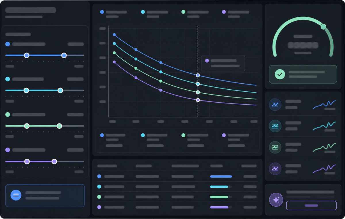 Raise margin without losing volume via elasticity tests — Illustrative interface concept — not a shipped product